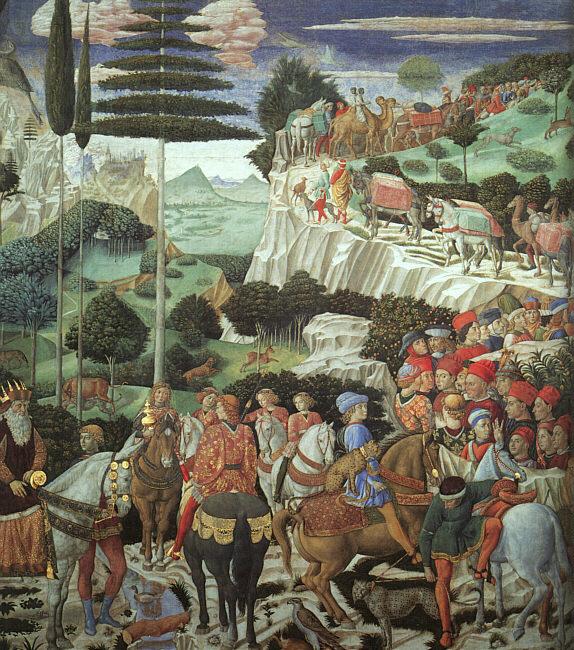 Benozzo Gozzoli Procession of the Magus Melchoir Sweden oil painting art